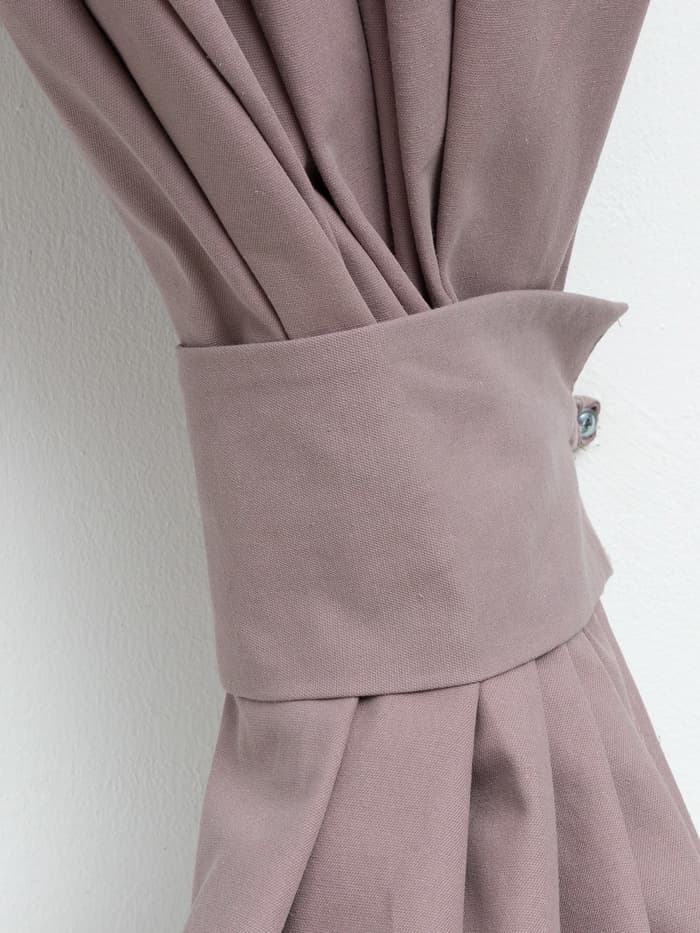 Шторы для кухни с подхватами «Этель» Kitchen, 150×180 см, комплект - 2 шт., сиреневые