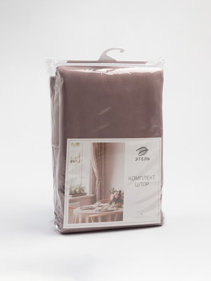Шторы для кухни с подхватами «Этель» Kitchen, 150×180 см, комплект - 2 шт., сиреневые