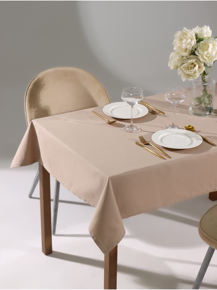 Скатерть «Этель» Kitchen, 150×110 см, 100% хлопок, саржа 220 г/м², бежевая