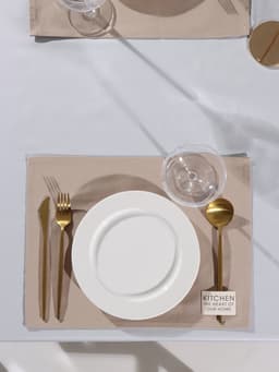 Салфетки сервировочные на стол «Этель» Kitchen, 30×40 см, набор 2 шт., 100% хлопок, саржа, бежевые