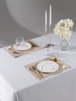Салфетки сервировочные на стол «Этель» Kitchen, 30×40 см, набор 2 шт., 100% хлопок, саржа, бежевые