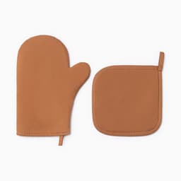 Кухонный набор «Этель» Kitchen orange: варежка-прихватка 18×29 см, прихватка 19×19 см, оранжевый