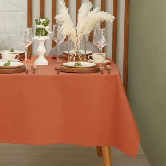 Скатерть «Этель» Kitchen, 150×110 см, 100% хлопок, саржа 220 г/м², оранжевая