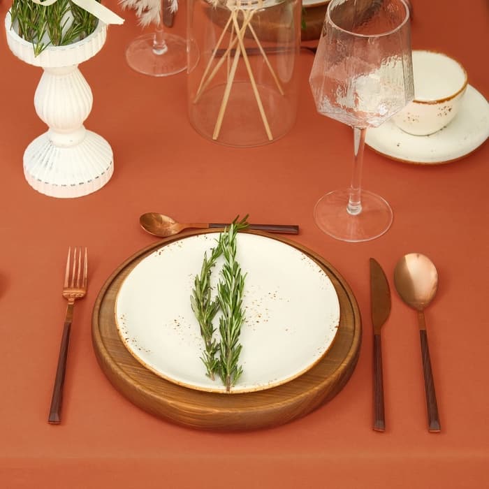 Скатерть «Этель» Kitchen, 150×110 см, 100% хлопок, саржа 220 г/м², оранжевая