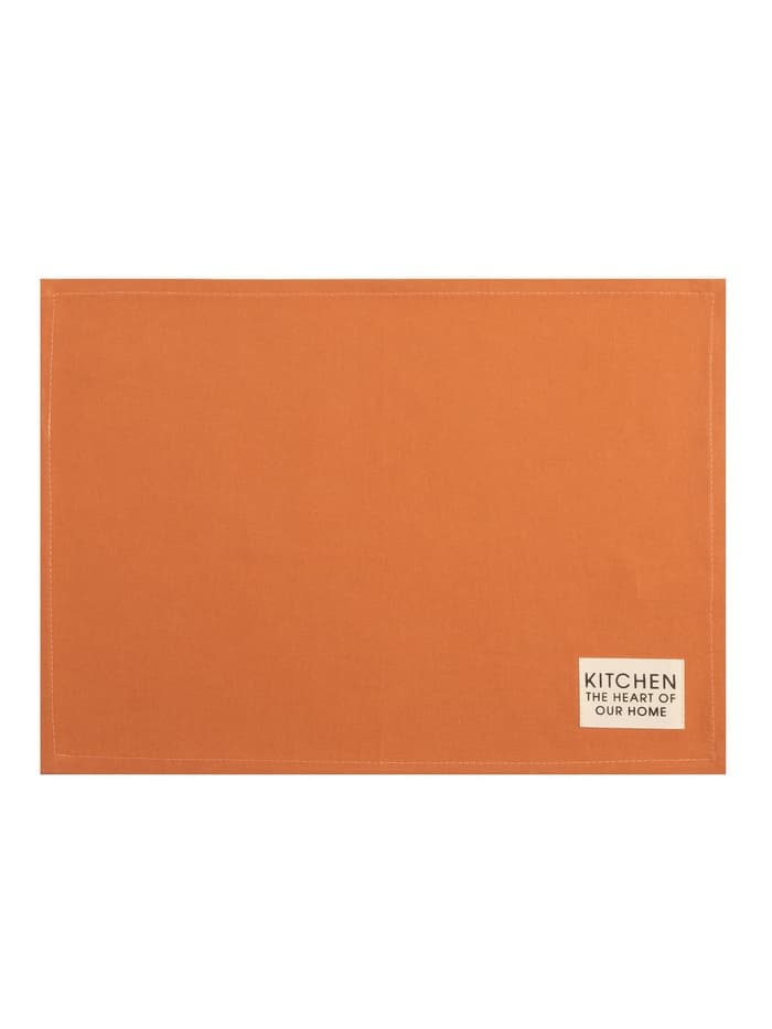 Набор салфеток «Этель» Kitchen, 30×40 см - 2 шт., 100% хлопок, саржа 220 г/м², оранжевый