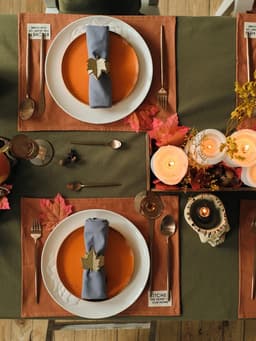 Набор салфеток «Этель» Kitchen, 30×40 см - 2 шт., 100% хлопок, саржа 220 г/м², оранжевый