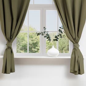 Шторы для кухни для кухни с подхватами «Этель» Kitchen, 150×180 см, комплект - 2 шт., зелёные