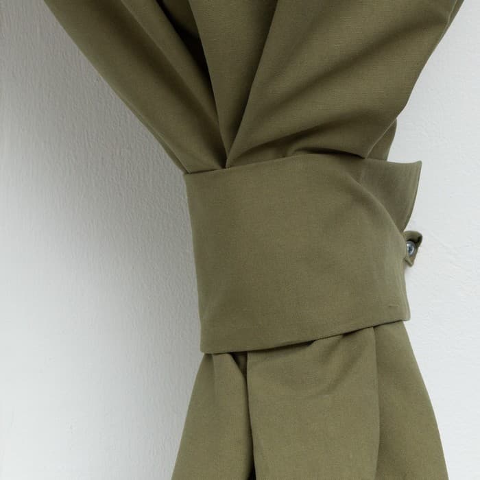 Шторы для кухни для кухни с подхватами «Этель» Kitchen, 150×180 см, комплект - 2 шт., зелёные