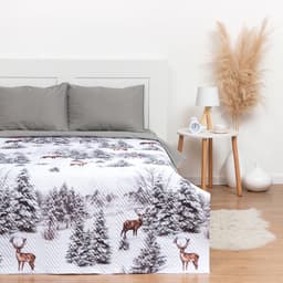 Покрывало евро «Этель» Snow forest, 230×210 см, микрофибра