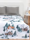 Покрывало евро «Этель» Winter village, 230×210 см