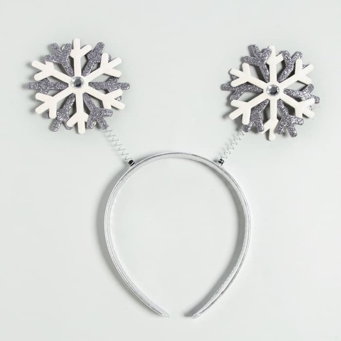 Ободок новогодний карнавальный «Снежинки»