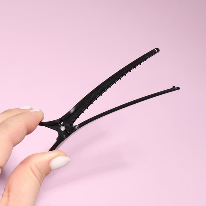 Зажимы для волос, набор - 2 шт., 10(±1) см, чёрные