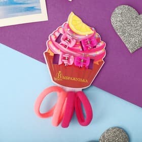 Набор для волос Выбражулька «Маленькая радость», 8 шт.: 4 резинки, 4 крабика, пироженка, розовый