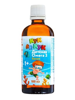 Детская Омега-3, «Кук Ля Кук», со вкусом банана, 100 мл