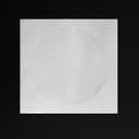 Конверт для CD/DVD дисков, 125×125 мм, d=100 мм, окно, выруб. язычок, белый