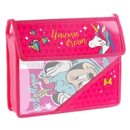 Папка для тетрадей А5, на липучке, пластик, «Минни Маус и единорог»