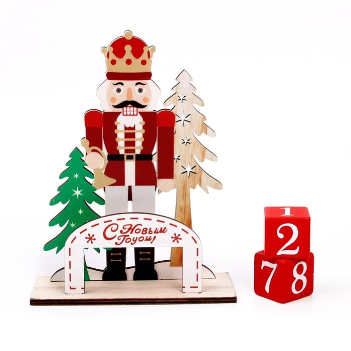 Календарь настольный вечный «Щелкунчик» 14×5.5×18 см