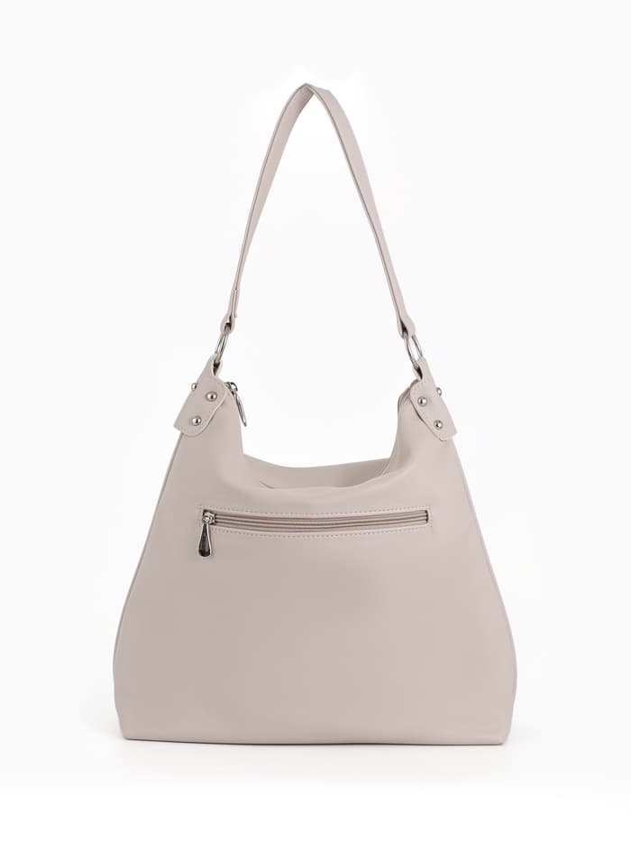 Сумка - мешок женская TEXTURA, на молнии, 32×11×32 см, бежевая