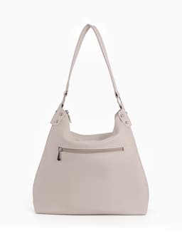 Сумка - мешок женская TEXTURA, на молнии, 32×11×32 см, бежевая