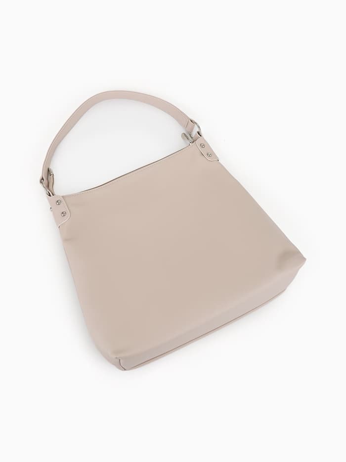 Сумка - мешок женская TEXTURA, на молнии, 32×11×32 см, бежевая