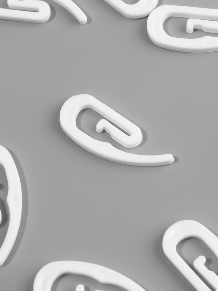 Крючок для штор «Улитка», 31×12×2 мм, белый