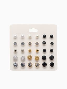 Серьги пусеты QF «Минимал», 15 пар, миксы