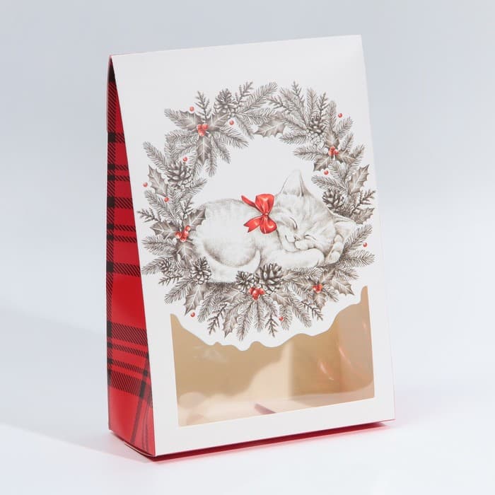 Коробка подарочная новогодняя складная «Волшебства в новом году», 15×7×22 см