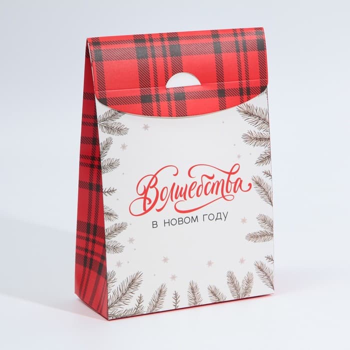 Коробка подарочная новогодняя складная «Волшебства в новом году», 15×7×22 см