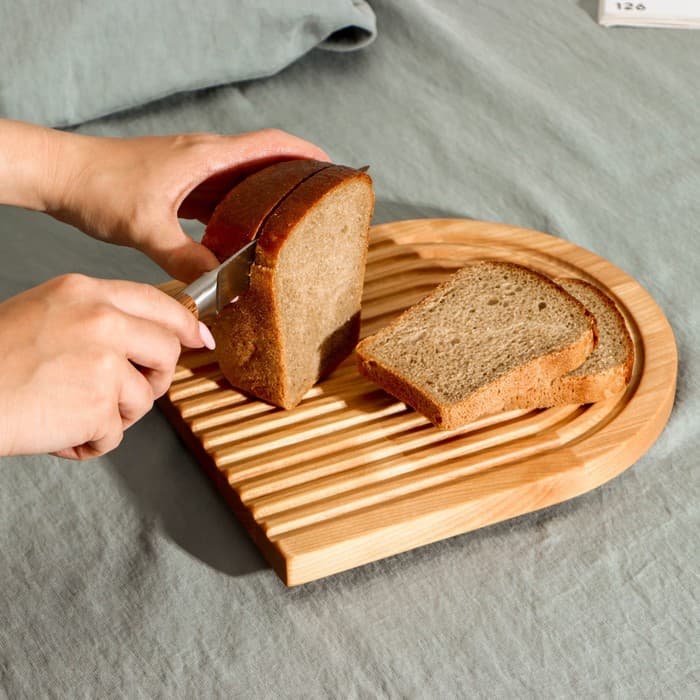 Доска для подачи и сервировки Adelica, 25×22×1.8 см, дерево берёза