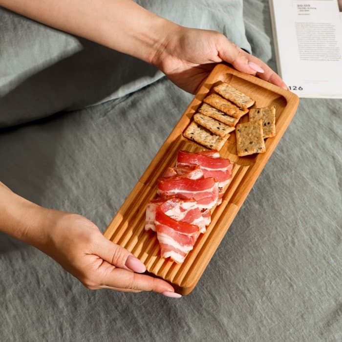 Доска для подачи и сервировки Adelica, 28×10×1.8 см, дерево берёза