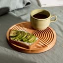 Доска для подачи и сервировки Adelica «Олимп», d=20×1.8 см, дерево берёза