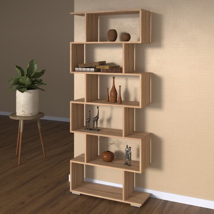 Стеллаж «Нордик», 730×250×1750 мм, цвет дуб сонома