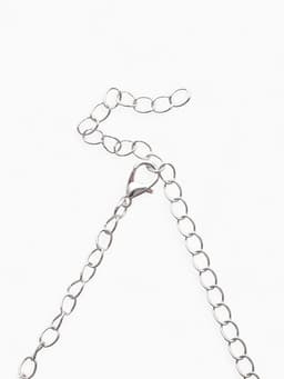 Набор 2 предмета: серьги, колье «Листопад», утончённый ромб, цвет бело-изумрудный в серебре, 32 см