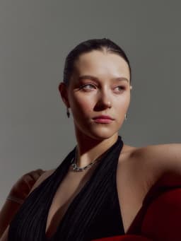 Набор 2 предмета: серьги, колье «Листопад», утончённый ромб, цвет бело-изумрудный в серебре, 32 см