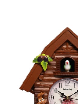 Часы настенные «Зайки», с кукушкой, плавный ход, 30×26 см, циферблат d=10 см