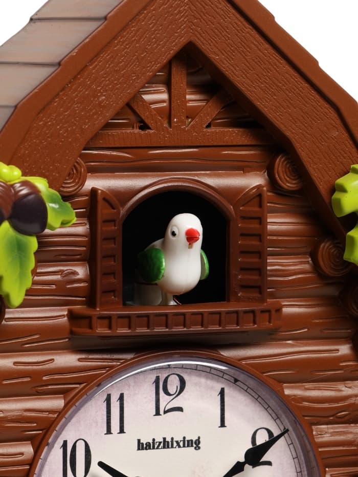 Часы настенные «Зайки», с кукушкой, плавный ход, 30×26 см, циферблат d=10 см