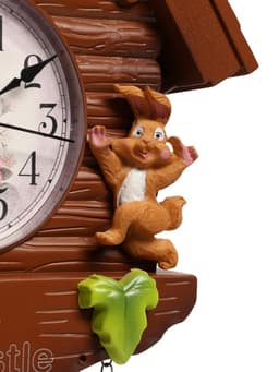 Часы настенные «Зайки», с кукушкой, плавный ход, 30×26 см, циферблат d=10 см