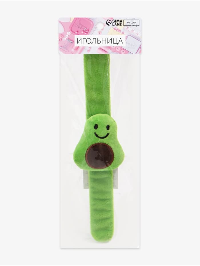 Игольница на браслете «Авокадо», 23×5.5 см, зелёная