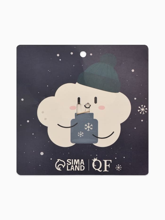 Брошь «Снежинка с жемчугом», белая в золоте