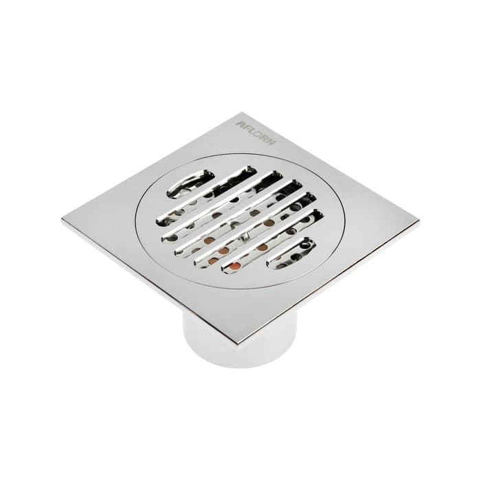 Трап AFLORN AF10510-10, d=50 мм, вертикальный, 100×100 мм, латунь, хром