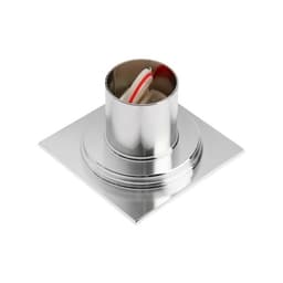 Трап AFLORN AF10510-10, d=50 мм, вертикальный, 100×100 мм, латунь, хром