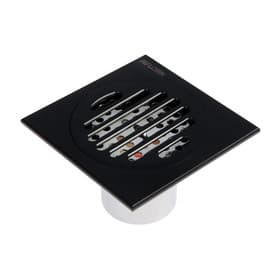 Трап AFLORN AF10510F-10, d=50 мм, вертикальный, 100×100 мм, латунь, черный