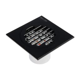 Трап AFLORN AF10510F-10, d=50 мм, вертикальный, 100×100 мм, латунь, черный