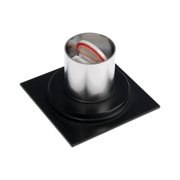 Трап AFLORN AF10510F-10, d=50 мм, вертикальный, 100×100 мм, латунь, черный