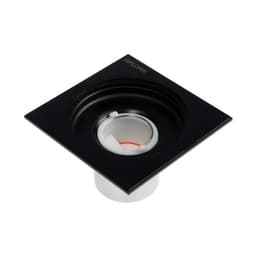 Трап AFLORN AF10510F-10, d=50 мм, вертикальный, 100×100 мм, латунь, черный