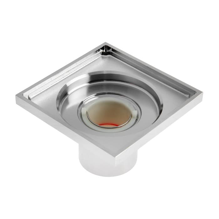 Трап AFLORN AF10610-10, d=50 мм, вертикальный, 100×100 мм, латунь, хром