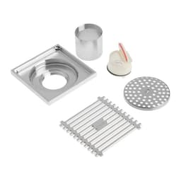 Трап AFLORN AF10610-10, d=50 мм, вертикальный, 100×100 мм, латунь, хром