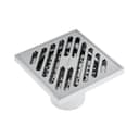 Трап AFLORN AF10710-10, d=50 мм, вертикальный, 100×100 мм, латунь, хром