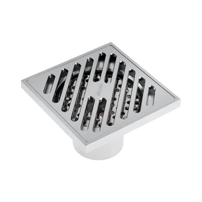 Трап AFLORN AF10710-10, d=50 мм, вертикальный, 100×100 мм, латунь, хром