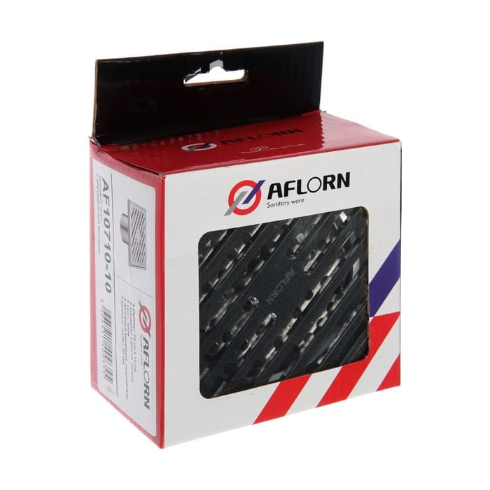 Трап AFLORN AF10710-10, d=50 мм, вертикальный, 100×100 мм, латунь, хром